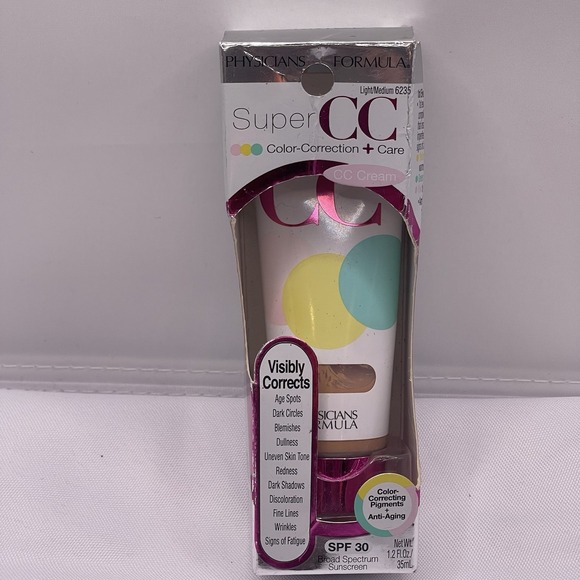 PF SUPER CC COLOR-CORRECTION + CARE Cream #6235 LIGHT/MEDIUM - Picture 1 of 3